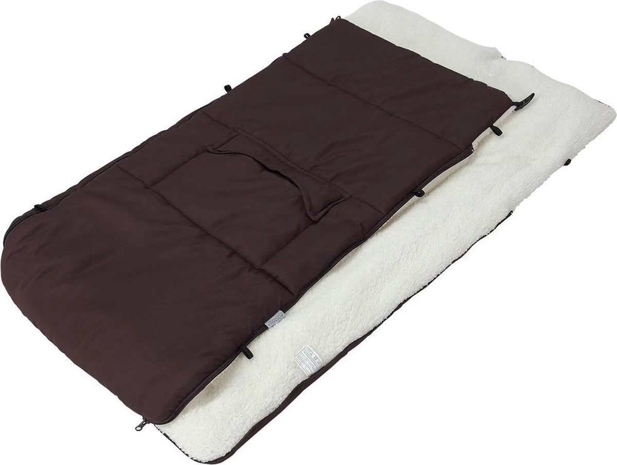 Monzana Voetenzak - Voor Kinderwagen Of Stoeltje - 93x56cm Bruin 8 Monzana Voetenzak - Voor Kinderwagen Of Stoeltje - 93x56cm Bruin - Afbeelding 8