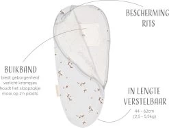 Puckababy Inbakerslaapzak Original Piep 0-3 Maanden - Cotton Flower -Babyproducten Uitverkoop 1200x907 8