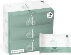 Naïf Plasticvrije Billendoekjes - Voordeelverpakking - 24 X 54 Doekjes - Met Natuurlijke Ingrediënten -Babyproducten Uitverkoop 1200x926 3