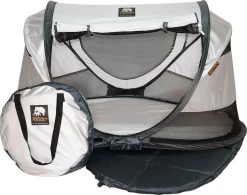 Deryan Shane Luxe 2023 Campingbedje - Baby Tent - Anti-UV 50+ - Peuterbed - Silver -Babyproducten Uitverkoop 1200x945