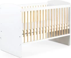 MamaLoes Karolina Ledikant - 60 X 120 Cm - Wit/Naturel - Verstelbare Bodem -Babyproducten Uitverkoop 1200x972 2