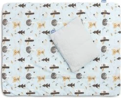 Sensillo Baby Dekbed En Kussen - Cadeau Set - Katoen - Blauw -Babyproducten Uitverkoop 1200x973 2