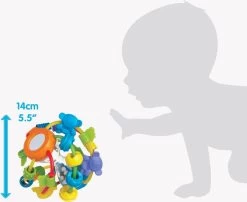 Playgro Speel En Leerbal - Grijp- En Bijtspeelgoed - Klikklak Geluiden - Spiegeltje - Kralen - Cilinder Met Rattelende Ballen -Babyproducten Uitverkoop 1200x983