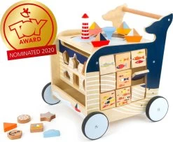 Baby Walvis Loopwagen - Houten Speelgoed Vanaf 1 Jaar -Babyproducten Uitverkoop 1200x988