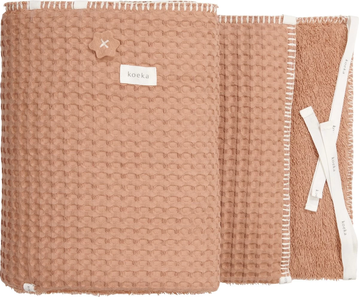 Koeka Boxbumper Wafel Amsterdam - Lichtbruin 180x30cm 1 Koeka Boxbumper Wafel Amsterdam - Lichtbruin 180x30cm