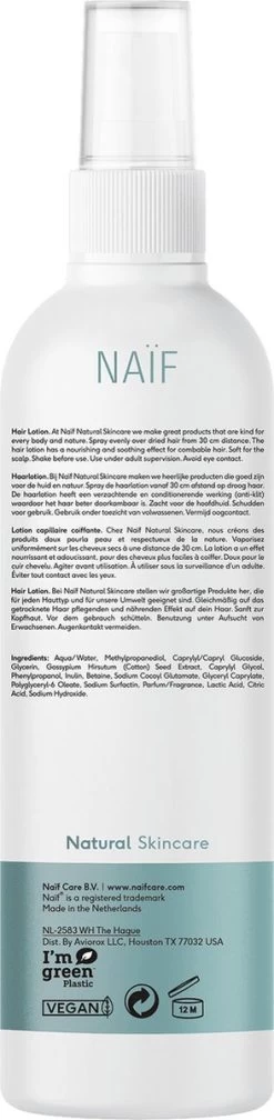 Naïf Easy Styling Haarlotion - Baby En Kind - 150ml - Met Natuurlijke Ingrediënten -Babyproducten Uitverkoop 294x1200 1