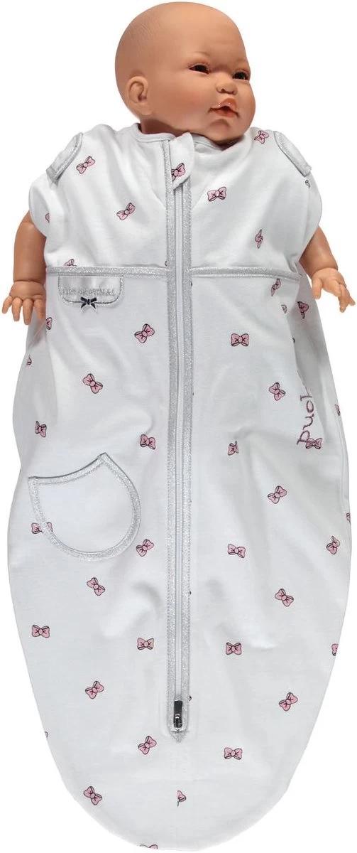 Puckababy Inbakerslaapzak Original Mini 3-6m - White Bowy 5 Puckababy Inbakerslaapzak Original Mini 3-6m - White Bowy - Afbeelding 5