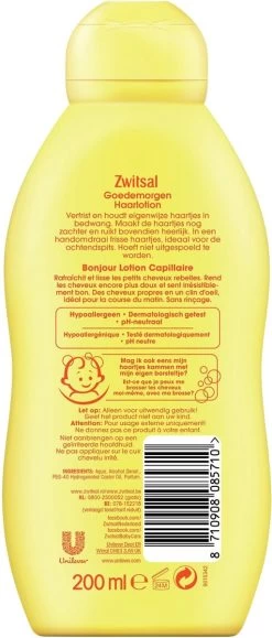 Zwitsal Baby Goedemorgen Haarlotion - 3 X 200 Ml - Voordeelverpakking -Babyproducten Uitverkoop 512x1200 1