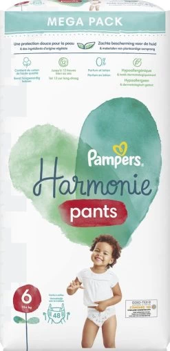 Pampers® Pampers Harmonie Pants Maat 6 (15kg+) - Mega Pack 2 X 48 Luierbroekjes -Babyproducten Uitverkoop 584x1200 1