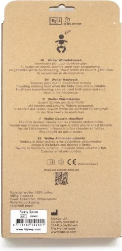 KipKep Woller Warmtekussen - Rusty Spice -Babyproducten Uitverkoop 584x1200