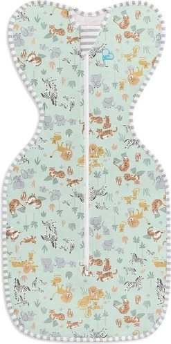 Love To Dream™ Babyslaapzak Swaddle Up™ - Inbakeren - Baby 0-3 Maanden - 3.5-6 Kg - All Season - Safari