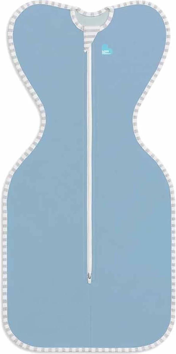 Love To Dream™ Babyslaapzak Swaddle Up™ - Inbakeren - Baby 3-6 Maanden - 6-8.5 Kg - All Season - Oud Blauw 1 Love To Dream™ Babyslaapzak Swaddle Up™ - Inbakeren - Baby 3-6 Maanden - 6-8.5 Kg - All Season - Oud Blauw