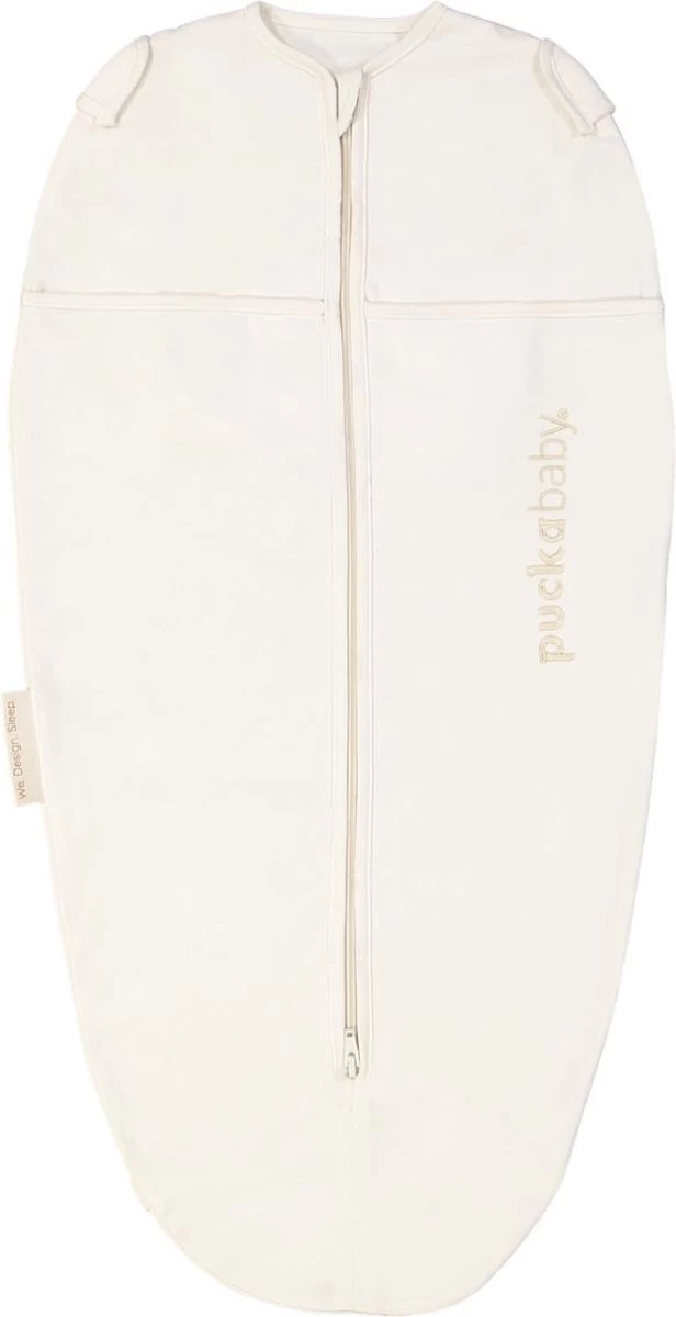 Puckababy Inbakerslaapzak Original Mini - 3-6 Maanden - Cotton - Pure 1 Puckababy Inbakerslaapzak Original Mini - 3-6 Maanden - Cotton - Pure