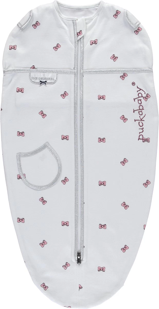 Puckababy Inbakerslaapzak Original Mini 3-6m - White Bowy 6 Puckababy Inbakerslaapzak Original Mini 3-6m - White Bowy - Afbeelding 6