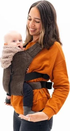 Bykay - Draagdoeken - Cover - Teddy Taupe - Winter Edition -Babyproducten Uitverkoop 648x1200