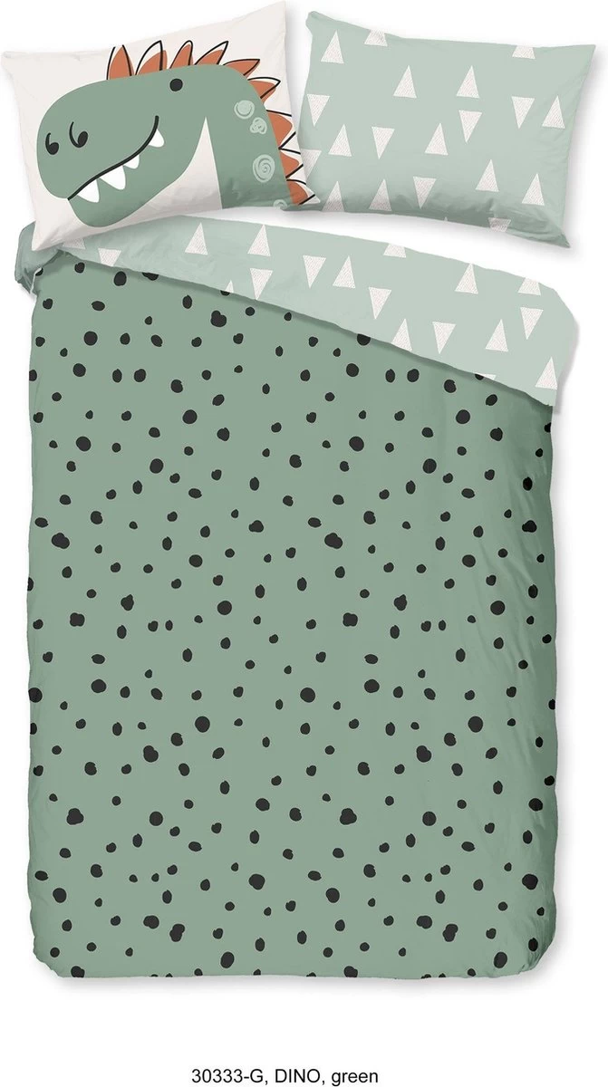 Good Morning Kids Dekbedovertrek Dino-Ledikant (100 X 135 Cm) 5 Good Morning Kids Dekbedovertrek Dino-Ledikant (100 X 135 Cm) - Afbeelding 5
