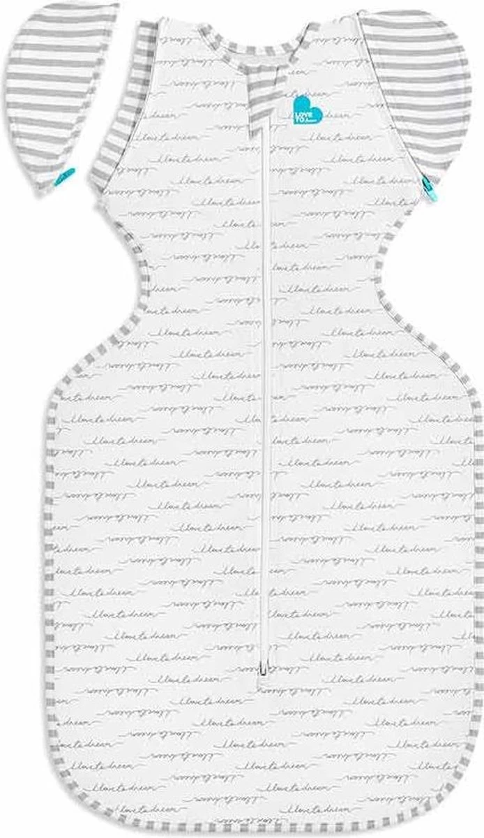 Love To Dream™ Babyslaapzak Swaddle Up™ - Inbakeren Afbouwen - Baby 4-6 Maanden - 6-8.5 Kg - All Season - Wit 1 Love To Dream™ Babyslaapzak Swaddle Up™ - Inbakeren Afbouwen - Baby 4-6 Maanden - 6-8.5 Kg - All Season - Wit