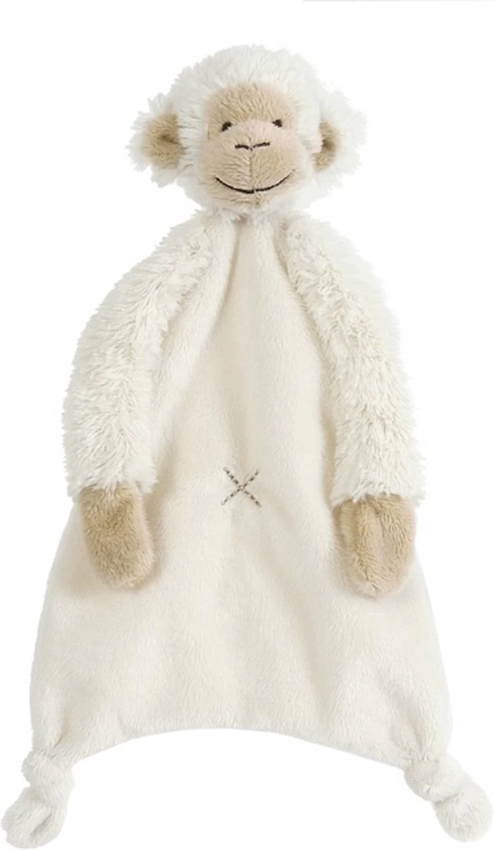 Happy Horse Aap Mickey Knuffeldoekje - Wit - Baby Cadeau 3 Happy Horse Aap Mickey Knuffeldoekje - Wit - Baby Cadeau - Afbeelding 3