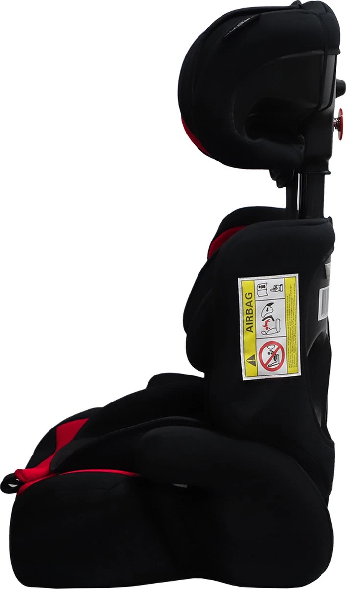 Cabino Autostoel Groep 1/2/3 (9-36kg) - Zwart-Rood 9 Cabino Autostoel Groep 1/2/3 (9-36kg) - Zwart-Rood - Afbeelding 9