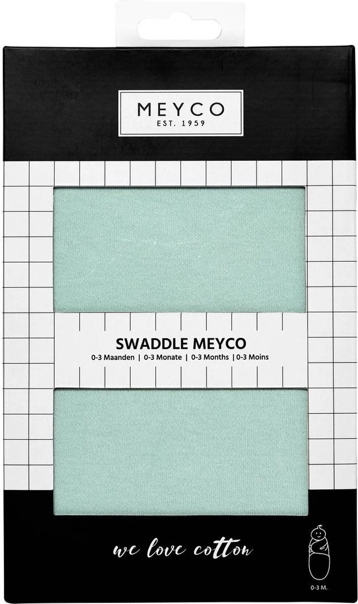 Meyco Uni Swaddlemeyco Inbakerdoek - Forest Green - 4-6 Maanden 8 Meyco Uni Swaddlemeyco Inbakerdoek - Forest Green - 4-6 Maanden - Afbeelding 8