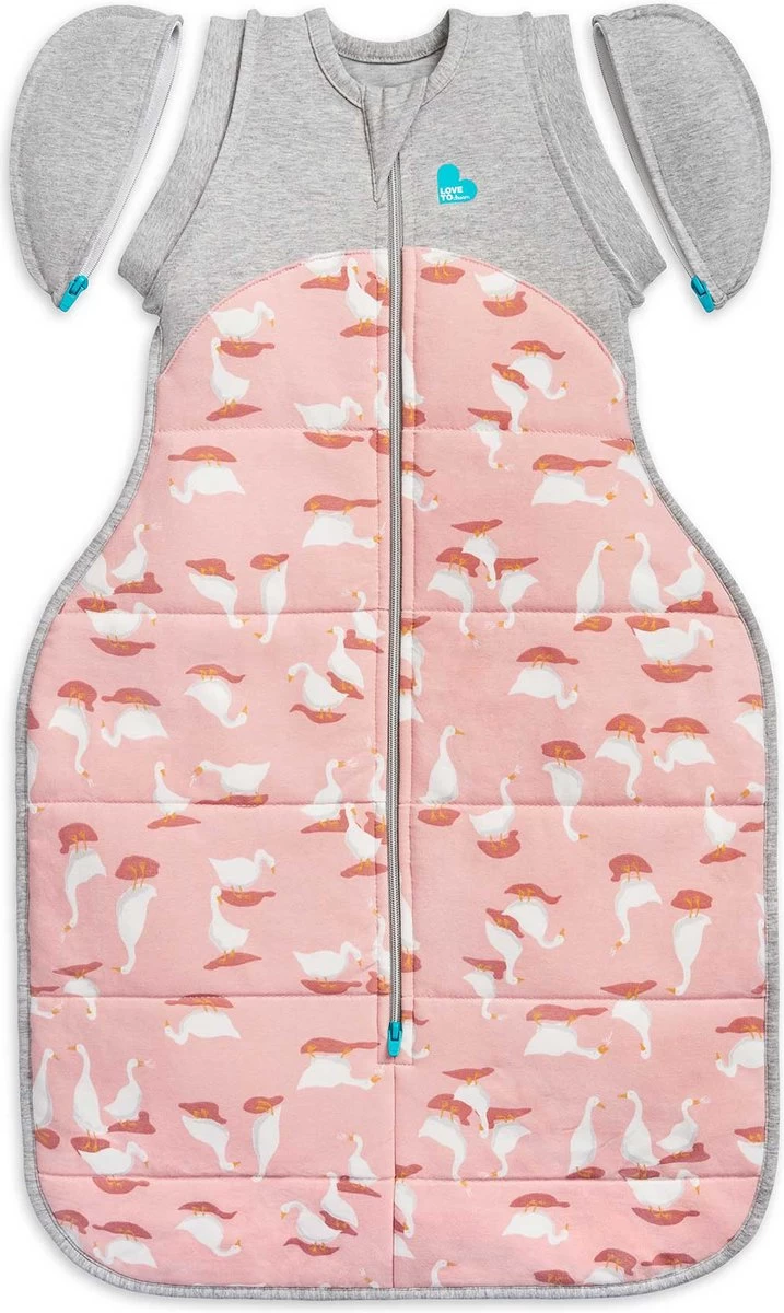 Love To Dream™ Swaddle Up™ Overgangsslaapzak – Medium 6 - 8,5 Kg – 2.5 TOG (16°C- 20°C) – Pink – Fase 2 Uitbakeren 9 Love To Dream™ Swaddle Up™ Overgangsslaapzak – Medium 6 - 8,5 Kg – 2.5 TOG (16°C- 20°C) – Pink – Fase 2 Uitbakeren - Afbeelding 9