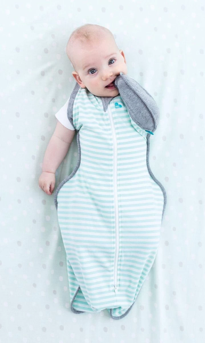 Love To Dream™ Babyslaapzak Swaddle Up™ - Inbakeren Afbouwen - Baby 6-9 Maanden - 8.5-11 Kg - All Season - Mint 2 Love To Dream™ Babyslaapzak Swaddle Up™ - Inbakeren Afbouwen - Baby 6-9 Maanden - 8.5-11 Kg - All Season - Mint - Afbeelding 2