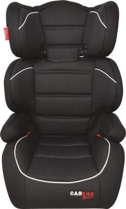 Carkids Verstelbaar Kinderautostoeltje Zwart En Wit | Kinderautostoel Groep 2-3 | Kinderen Van 3,5-12 Jaar | 15-36 Kg