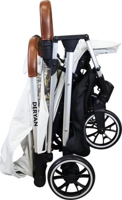 Deryan Luxe Rolo Luxe Lichtgewicht Buggy - Zoo Creme -Babyproducten Uitverkoop 735x1200 1