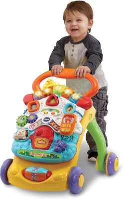 VTech 2 In 1 Baby Walker - Educatief Babyspeelgoed - Loopwagen Met Licht -Babyproducten Uitverkoop 745x1200