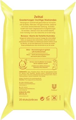 Zwitsal Baby Goedemorgen Vochtige Washandjes - 4 X 20 Stuks - Voordeelverpakking 9 Zwitsal Baby Goedemorgen Vochtige Washandjes - 4 X 20 Stuks - Voordeelverpakking -Babyproducten Uitverkoop 756x1200 3