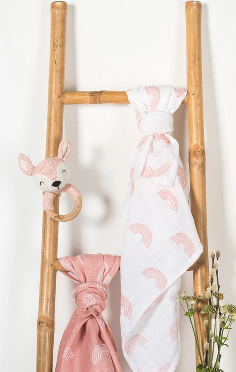 Jollein Bijtring Deer - Pale Pink 9 Jollein Bijtring Deer - Pale Pink - Afbeelding 9