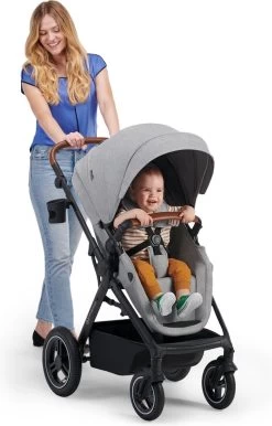 Kinderkraft B-Tour Ash Grey 3-in-1 Combi Kinderwagen Incl. Autostoel KSBTOU00DGR3000 -Babyproducten Uitverkoop 767x1200 3
