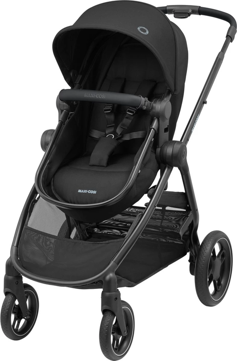 Maxi-Cosi Zelia³ Kinderwagen - Essential Black (zwart Frame + Zwart Leer) 1 Maxi-Cosi Zelia³ Kinderwagen - Essential Black (zwart Frame + Zwart Leer)