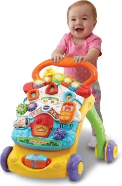 VTech 2 In 1 Baby Walker - Educatief Babyspeelgoed - Loopwagen Met Licht -Babyproducten Uitverkoop 787x1200