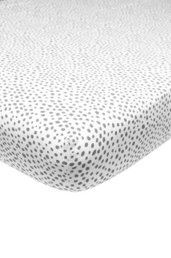 Meyco Cheetah Hoeslaken Wieg - Grijs - 40x80/90cm
