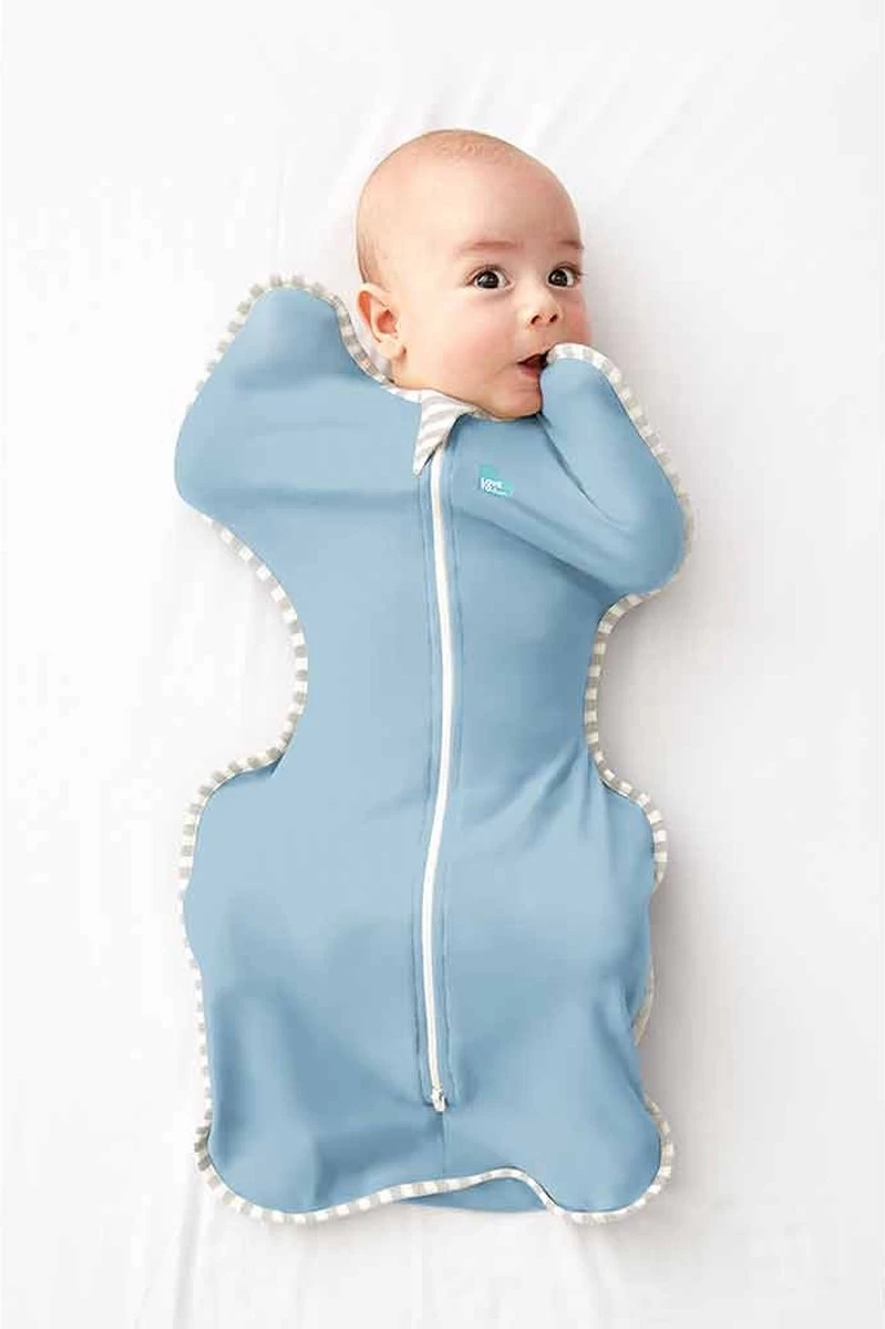 Love To Dream™ Babyslaapzak Swaddle Up™ - Inbakeren - Baby 3-6 Maanden - 6-8.5 Kg - All Season - Oud Blauw 4 Love To Dream™ Babyslaapzak Swaddle Up™ - Inbakeren - Baby 3-6 Maanden - 6-8.5 Kg - All Season - Oud Blauw - Afbeelding 4