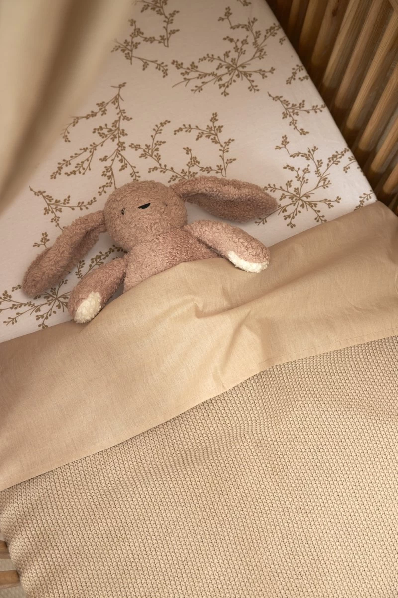 Meyco Branches Hoeslaken Juniorbed - Sand - 70x140/150cm 5 Meyco Branches Hoeslaken Juniorbed - Sand - 70x140/150cm - Afbeelding 5