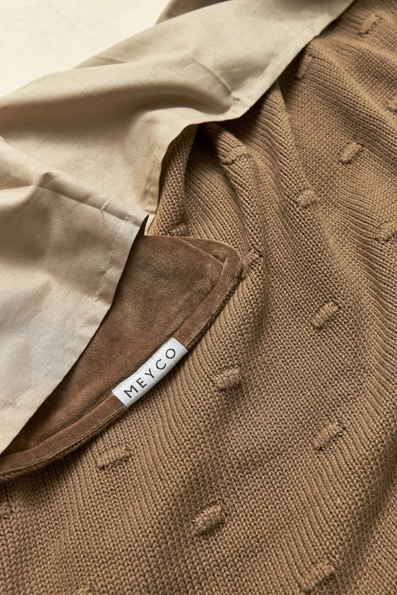 Meyco Uni Ledikant Laken - 2-pack - Taupe/offwhite - 100x150cm 2 Meyco Uni Ledikant Laken - 2-pack - Taupe/offwhite - 100x150cm - Afbeelding 2