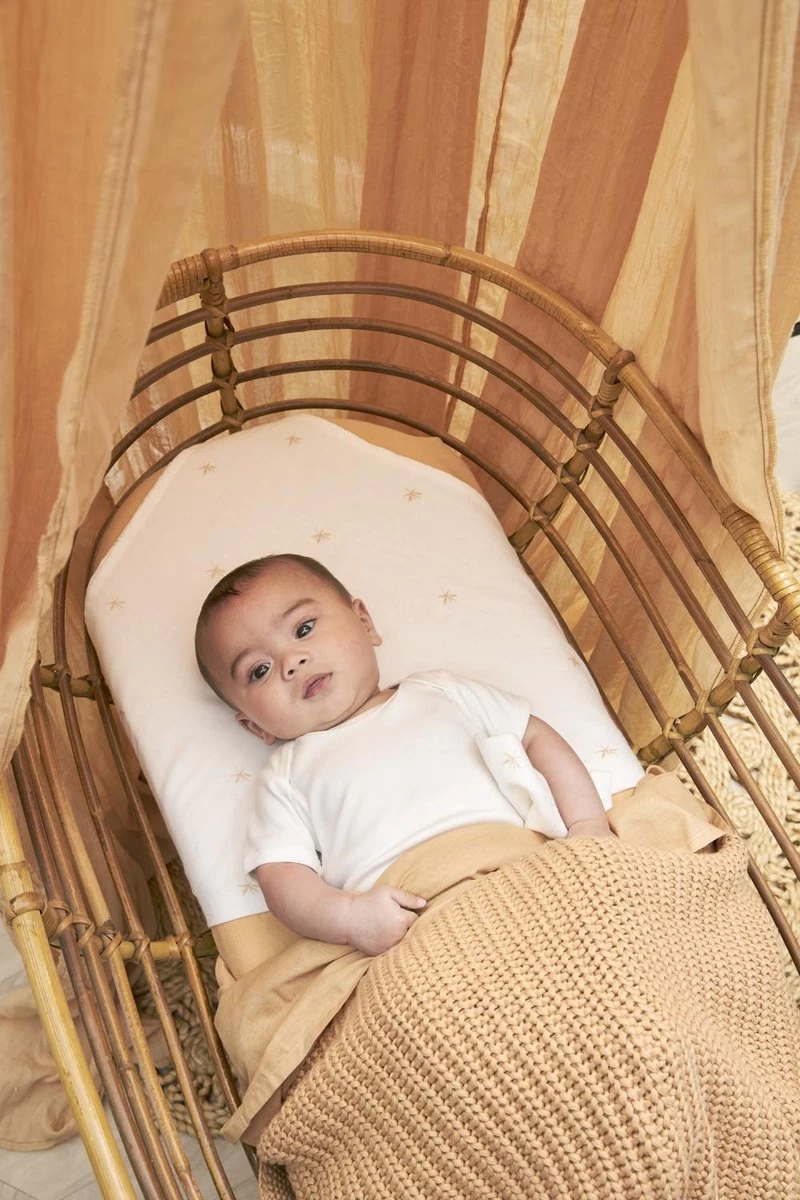 Meyco Uni Wieglaken 2-pack - Camel/warm Sand - 75x100 Cm 2 Meyco Uni Wieglaken 2-pack - Camel/warm Sand - 75x100 Cm - Afbeelding 2