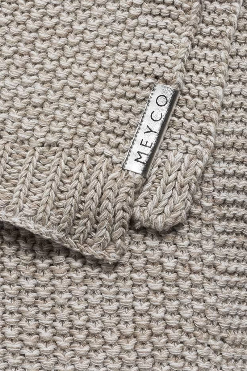 Meyco Wiegdeken Relief Mixed - Zand - 75x100 Cm 3 Meyco Wiegdeken Relief Mixed - Zand - 75x100 Cm - Afbeelding 3