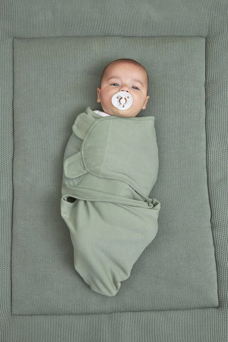 Meyco Uni Swaddlemeyco Inbakerdoek - Forest Green - 4-6 Maanden 4 Meyco Uni Swaddlemeyco Inbakerdoek - Forest Green - 4-6 Maanden - Afbeelding 4