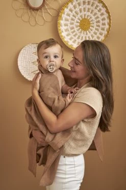 Meyco Mini Panther Swaddle - 2-pack - Toffee - 120x120cm -Babyproducten Uitverkoop 800x1200 345