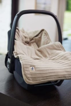 Jollein Voetenzak Pure Knit - Nougat -Babyproducten Uitverkoop 800x1200 95