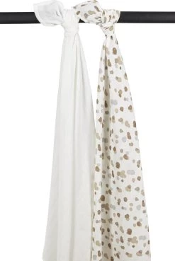 Meyco Stains Swaddle - 2-pack - Neutral - 120x120cm