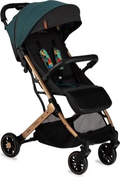 MoMi Wandelwagen - Compacte Lichtgewicht Buggy - Estelle - Green-Gold (geschikt Van 6mnd - 15kg) -Babyproducten Uitverkoop 810x1200 3