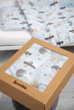 Sensillo Baby Dekbed En Kussen - Cadeau Set - Katoen - Blauw -Babyproducten Uitverkoop 812x1200 7