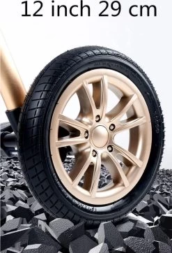 Merkloos Kinderwagen 3-in-1 – Luxe Kinderwagen - Buggy – Wandelwagen - Multifunctioneel – Opklapbaar – Incl. Autostoel – Zwart -Babyproducten Uitverkoop 818x1200 4