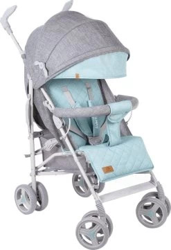 Lionelo Irma - Buggy - Wandelwagen- Lichte 7kg - Tot 15 Kg - Geveerde Wielen - 360° - Tot 5 Jaar - Opbergmand - Verstelbare Handgreep - Snel Inklapsysteem - Compact Formaat