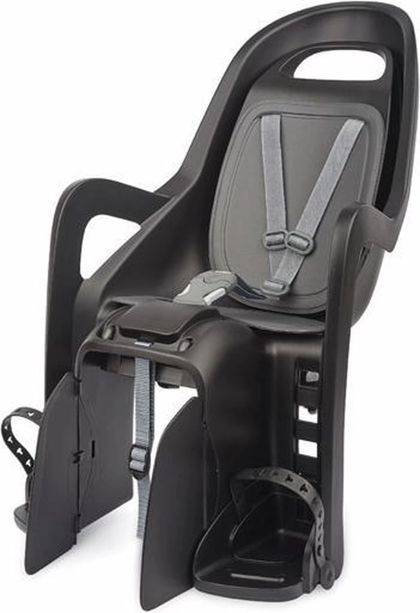 Polisport Groovy CFS Fietsstoeltje Achter - Zwart/Grijs 1 Polisport Groovy CFS Fietsstoeltje Achter - Zwart/Grijs