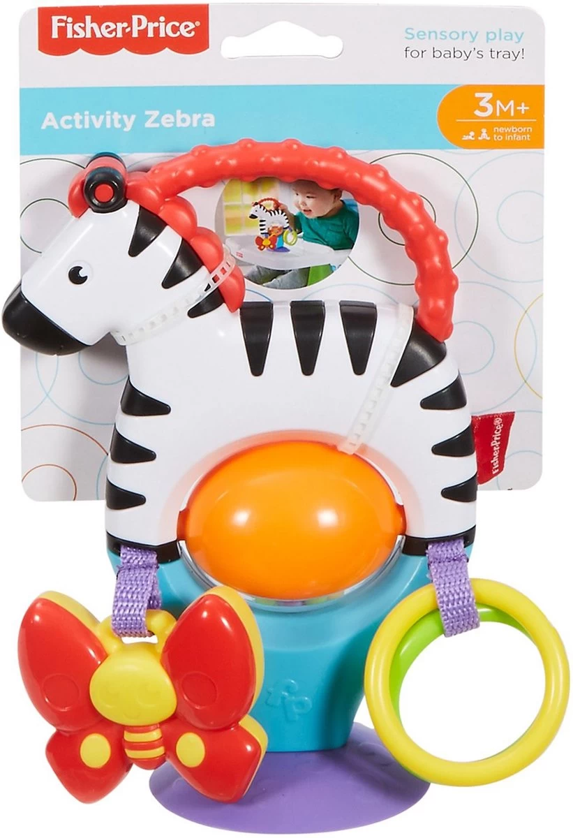 Fisher Price - Activity Zebra - Rammelaar - Speeltje En Bijtring - Grijpspeelgoed 13 Fisher Price - Activity Zebra - Rammelaar - Speeltje En Bijtring - Grijpspeelgoed - Afbeelding 13